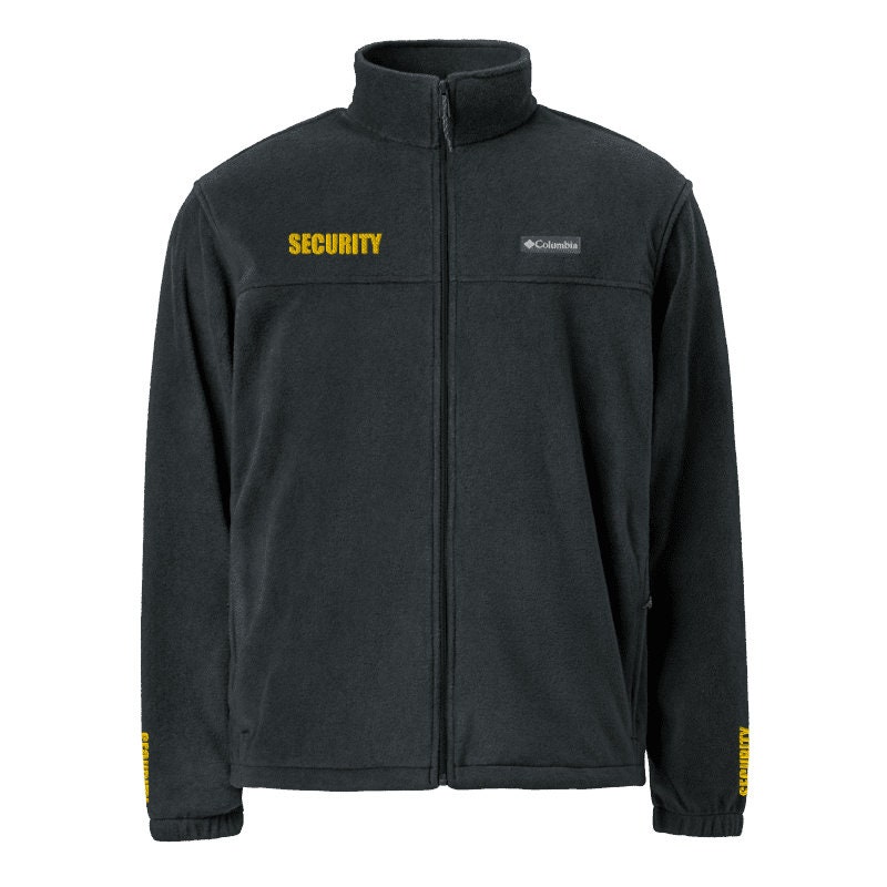 AMGApparelOrg Security Officer's Embroidered Fleece Unisex Jacket, Security Jacket, Security Fleece, Security Gift, Security Apparel, Officer Jacket