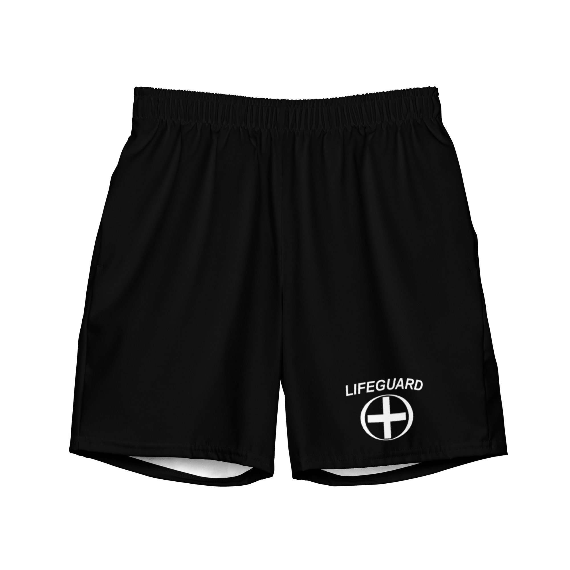 black lifeguard shorts