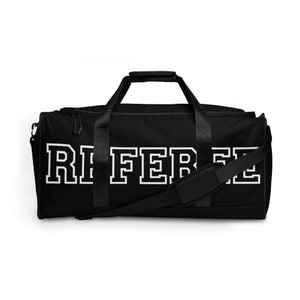 Referee Duffle bag, Referee Tote Bag, Referee Bag, Official&#39;s Duffle Bag, Referee Gear, Referee Apparel, Official&#39;s Gear, Referee Design