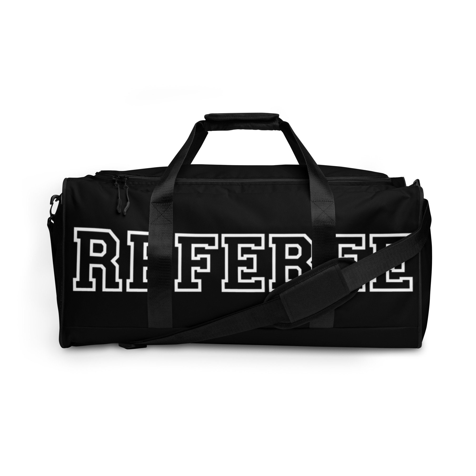Referee Duffle bag, Referee Tote Bag, Referee Bag, Official's Duffle Bag, Referee Gear, Referee Apparel, Official's Gear, Referee Design