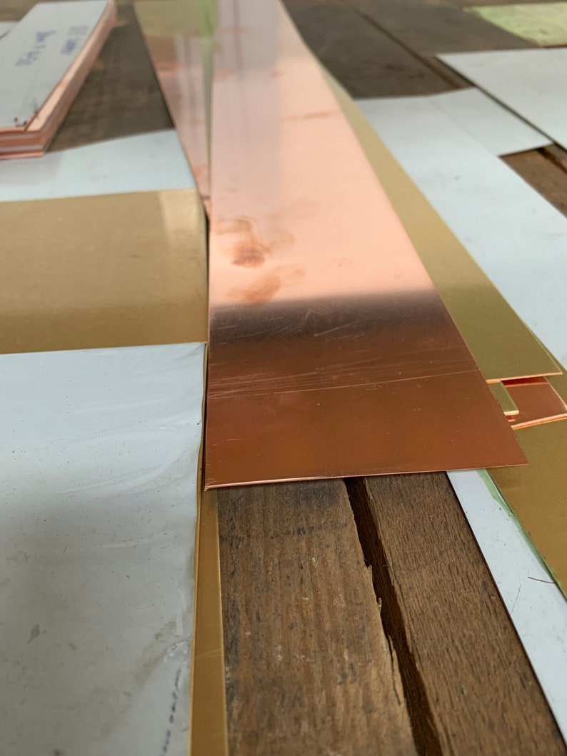 Copper sheet 0.5mm thick 300mm x 100mm Etsy