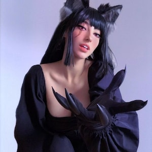 Nail Gloves, Claw Gloves, Elbow Gloves, Halloween Gloves, Leather Gloves, Long Claw Gloves, Fashion Gloves, Stylish Gloves, Mature