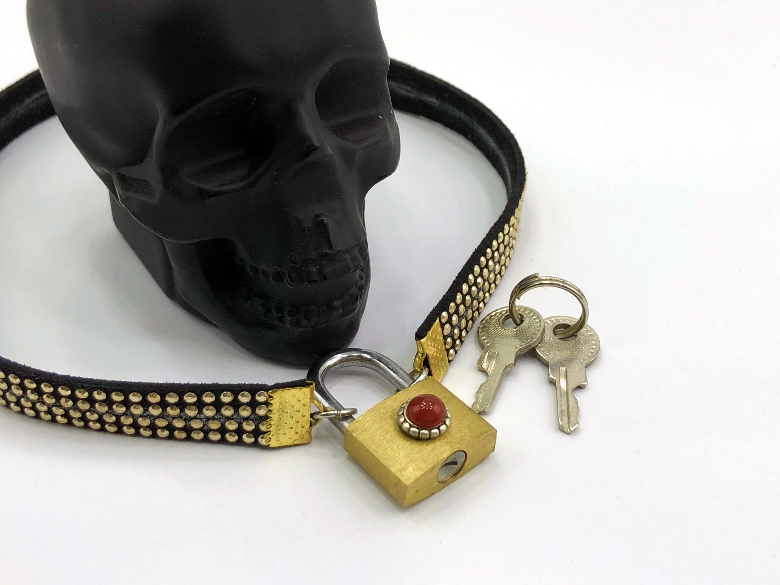 Slave Padlock Choker Etsy