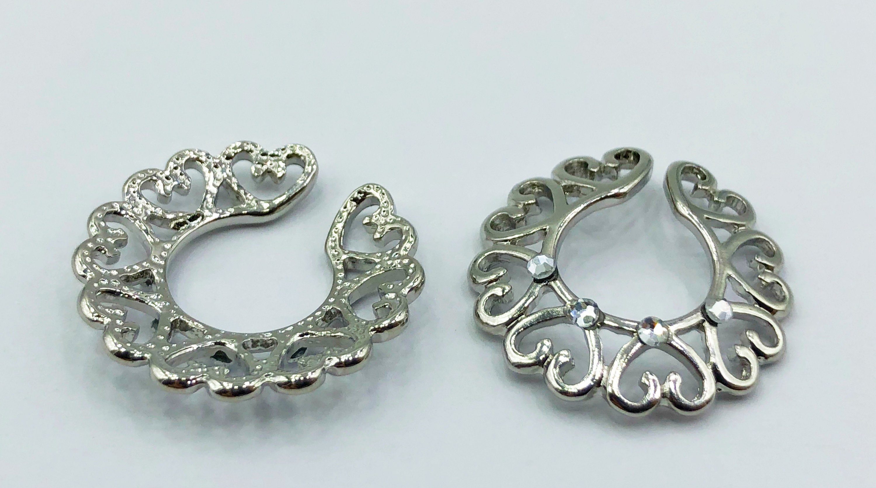 Nipple Ring, Nipple Cage, Nipple Jewelry, Heart Nipple Jewelry, Fake