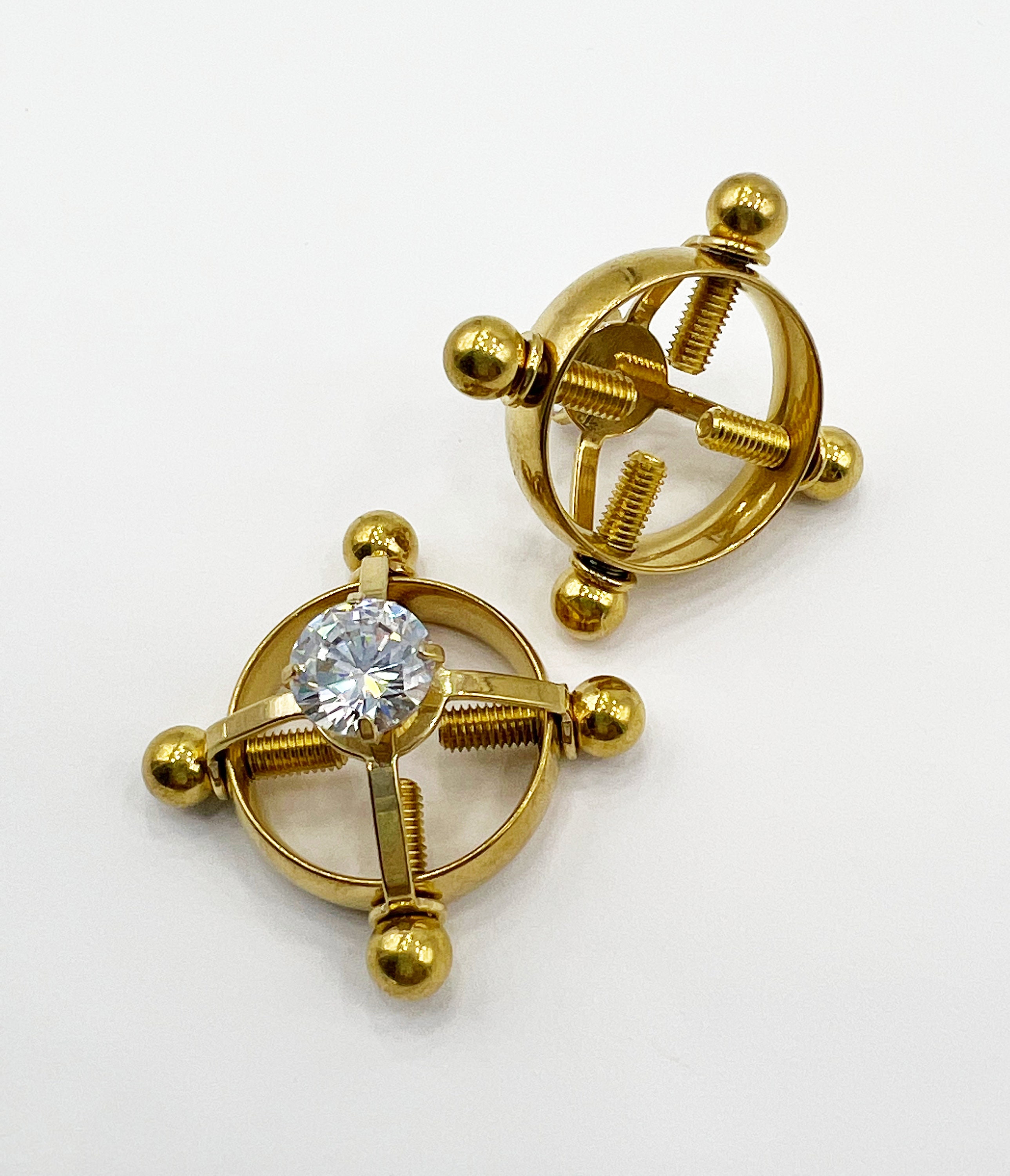 Diamond Nipple Nipple Screw Clamp Nipple Jewelry Diamond Etsy UK