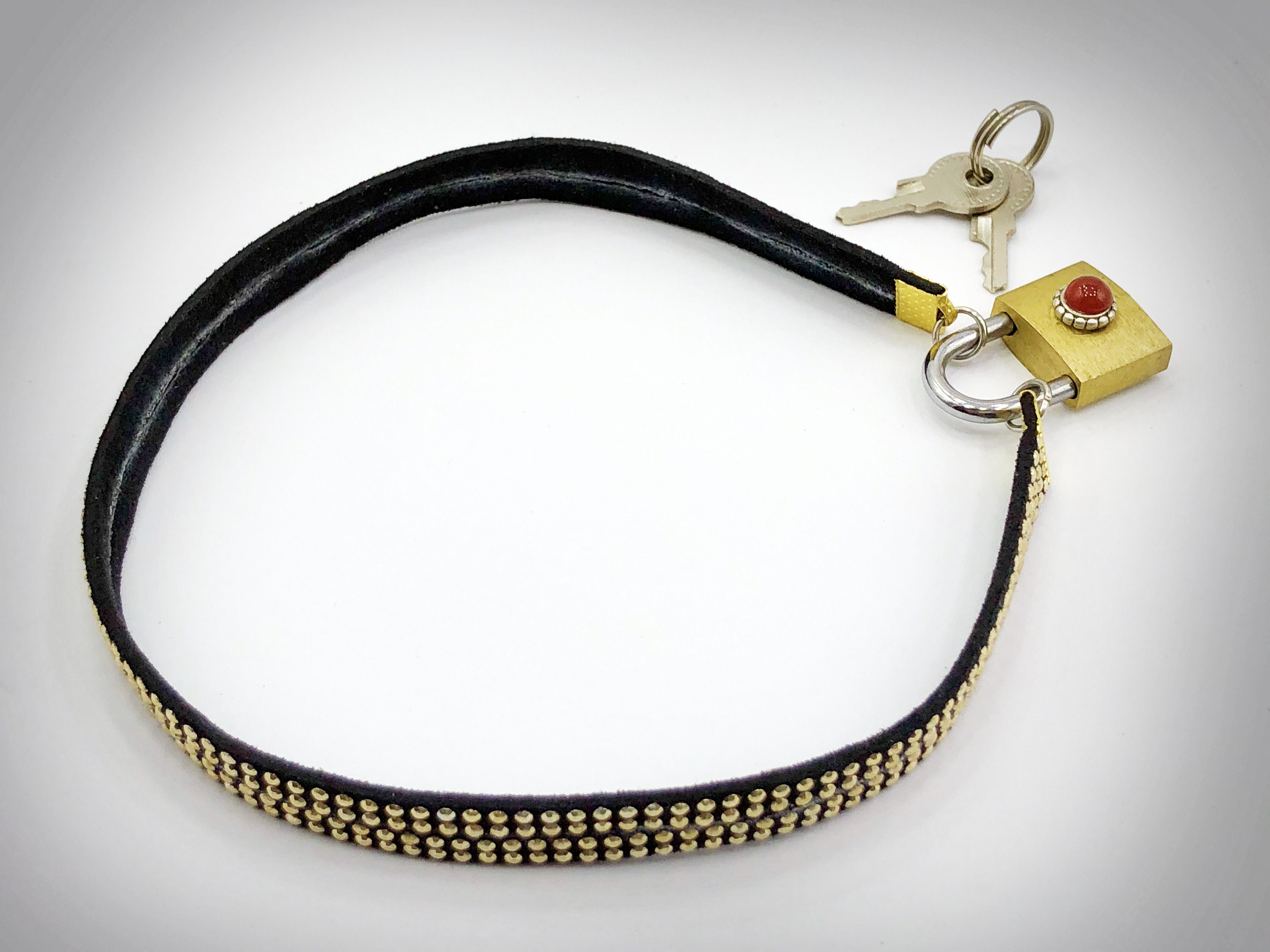 Slave Padlock Choker Etsy