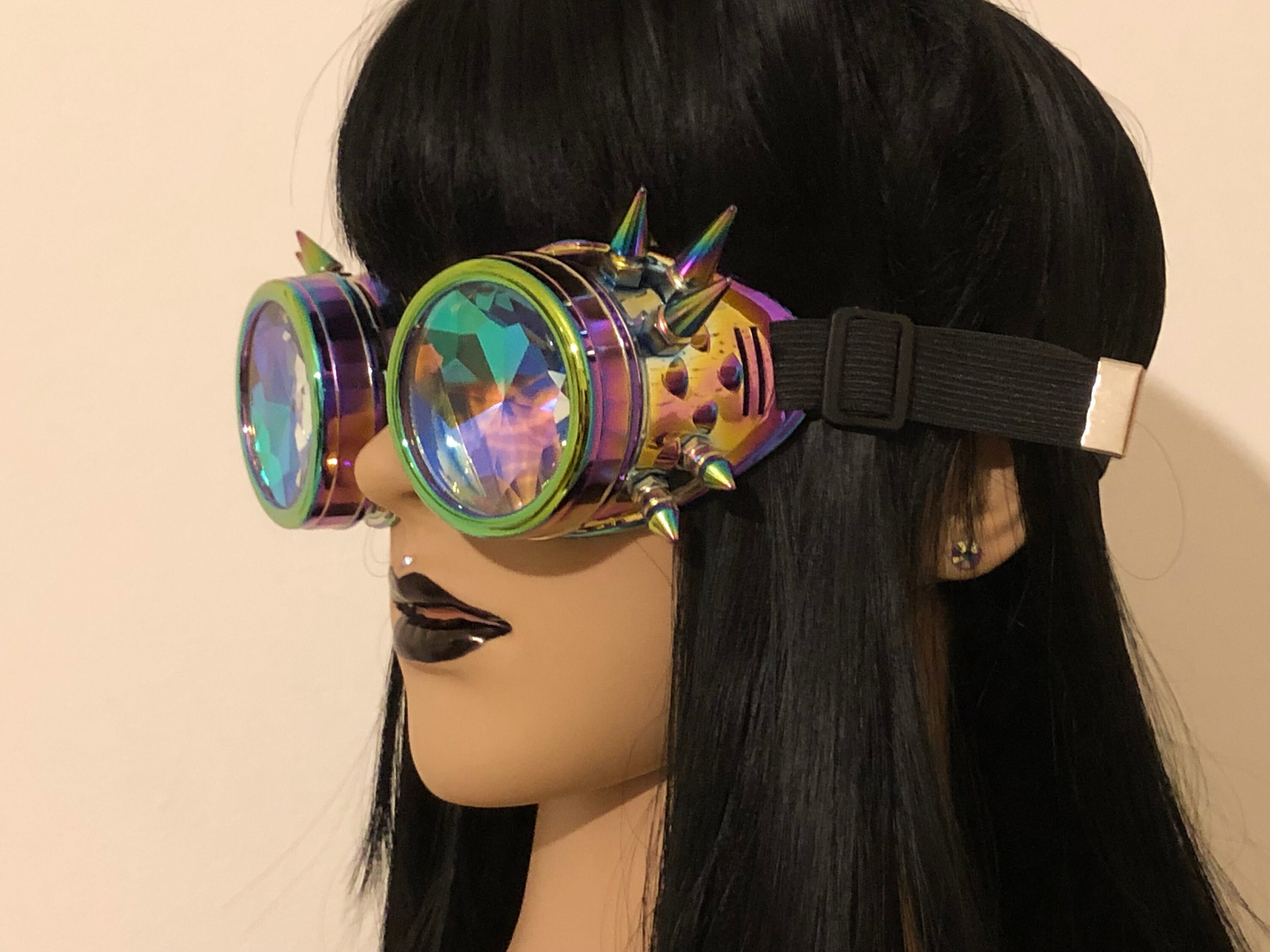 Kaleidoscope Goggles Burning Man Festival Goggles Spike Etsy Israel