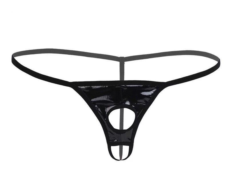 Open Crotch Thong, Men Thong Underwear, Crotchless G String, Sexy Men's ...
