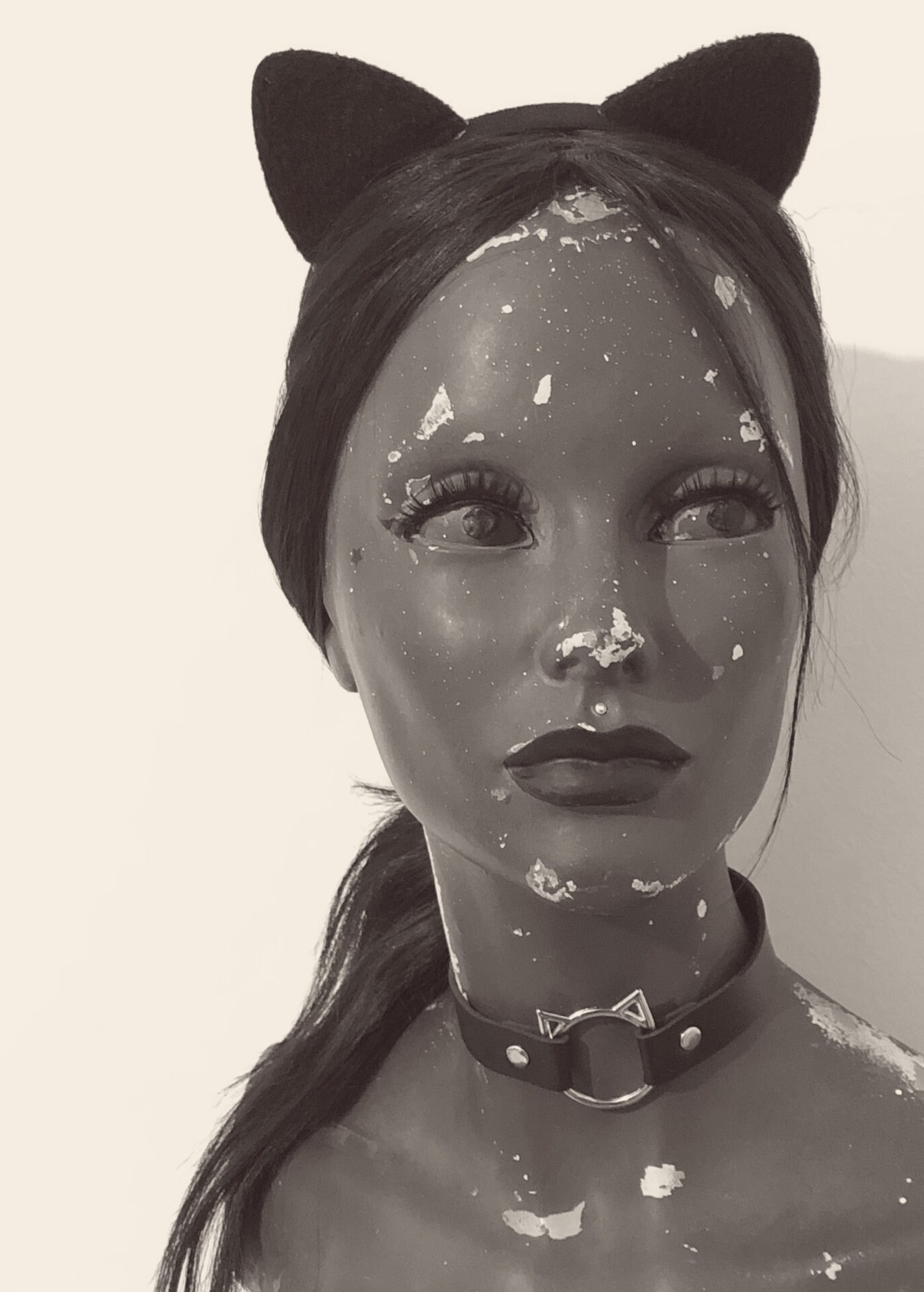 Kitty Choker DDLG Kitty Collar Kitten Collar Black Kitten Etsy