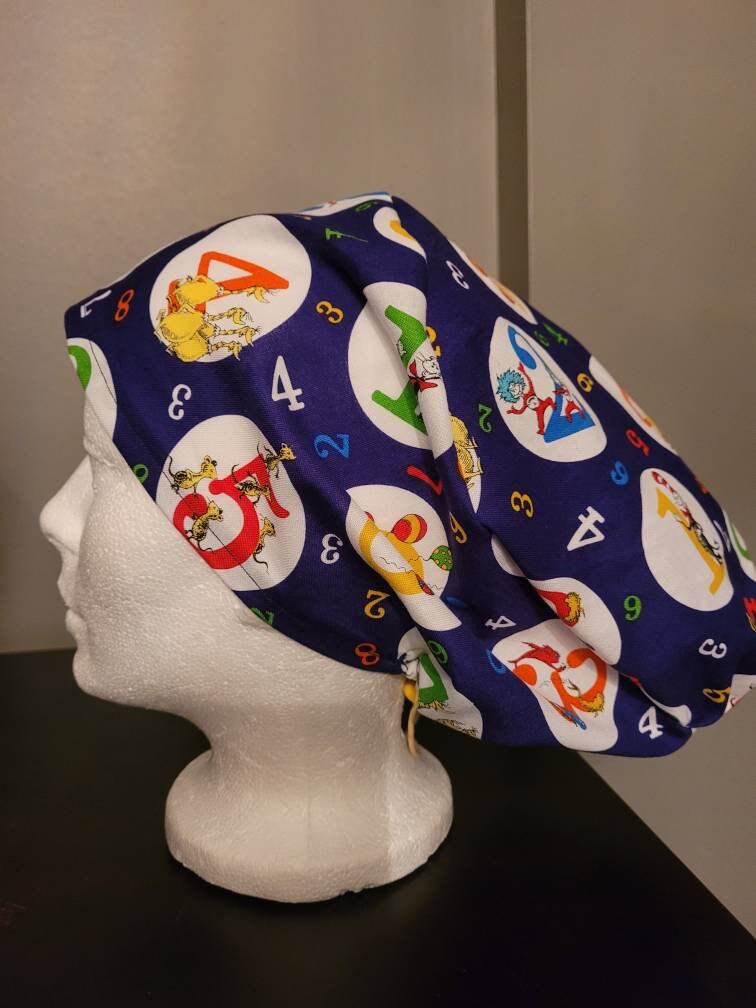 Scrub Hats for Long Hair With Cord Locks Etsy Hong Kong