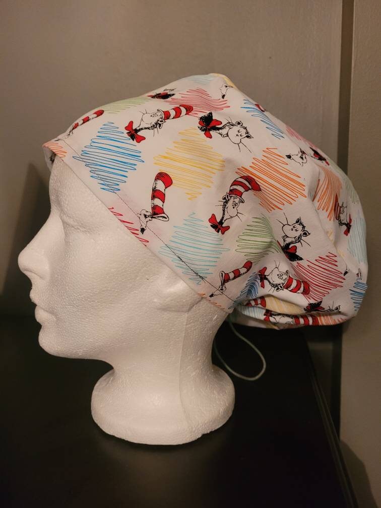 Scrub Hats for Long Hair With Cord Locks Etsy Hong Kong