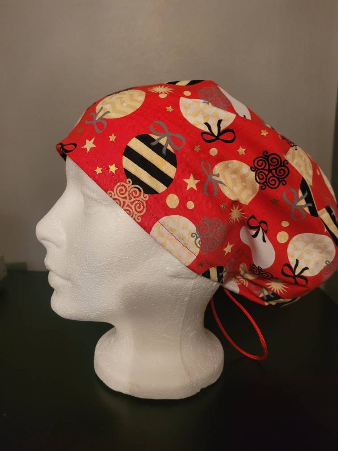 Scrub Hats for Long Hair With Cord Locks Etsy