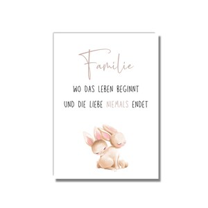 Grußkarte Familie Karte mit Spruch Grußkarte mit Etsy.de