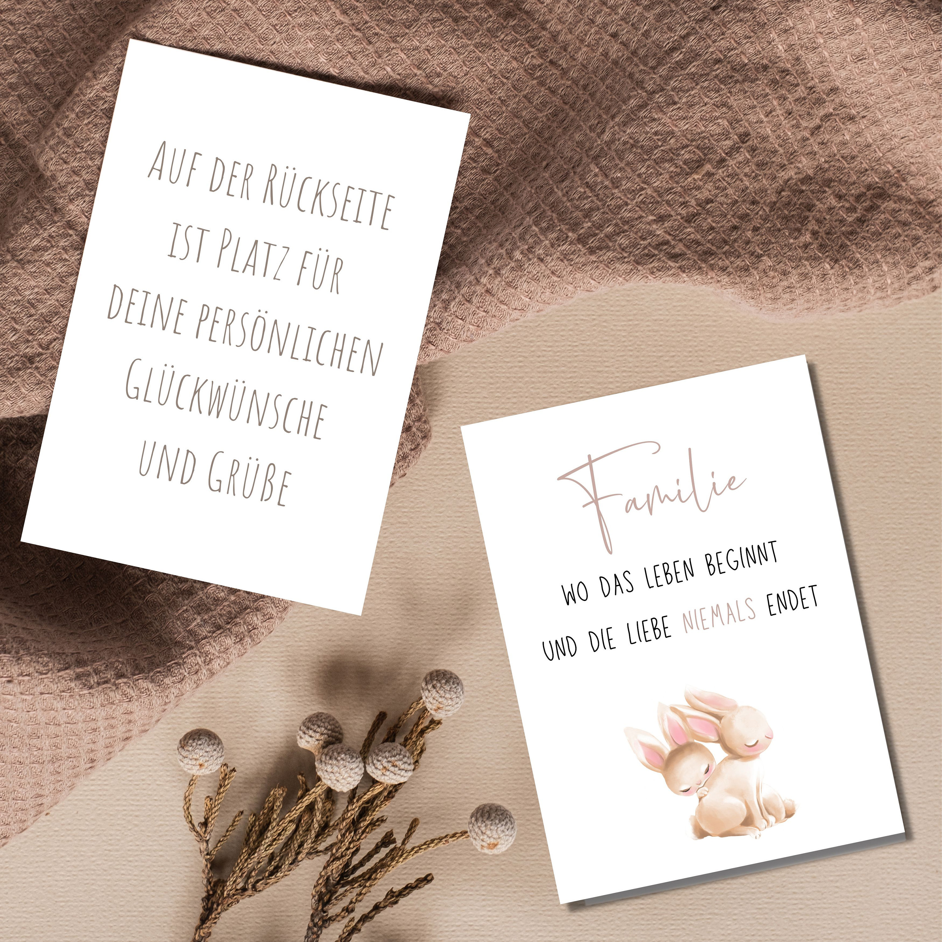 Grußkarte Familie Karte mit Spruch Grußkarte mit Etsy.de