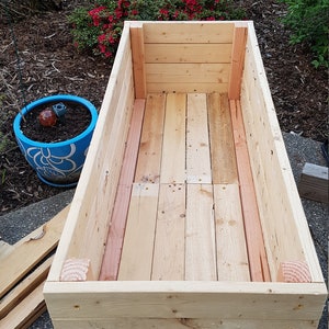 DIY tall wood garden planter plans instant download Build in an hour zdjęcie 3