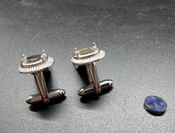 Swank 1.25" Wrap Around Cuff Links Missing Marqui… - image 5