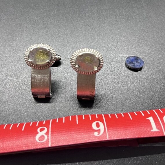 Swank 1.25" Wrap Around Cuff Links Missing Marqui… - image 2