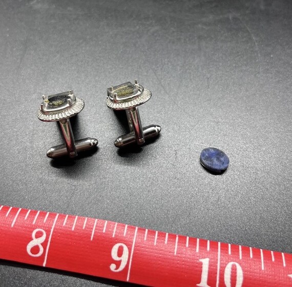 Swank 1.25" Wrap Around Cuff Links Missing Marqui… - image 4
