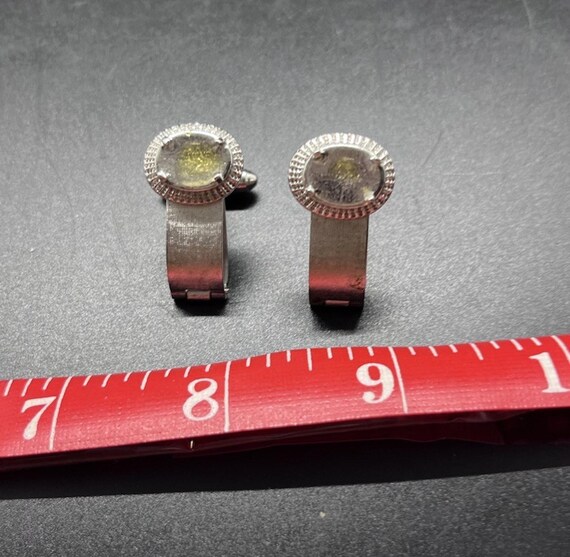 Swank 1.25" Wrap Around Cuff Links Missing Marqui… - image 1