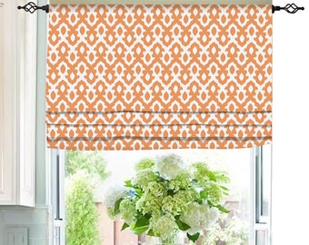 Orange Roman Shade Etsy