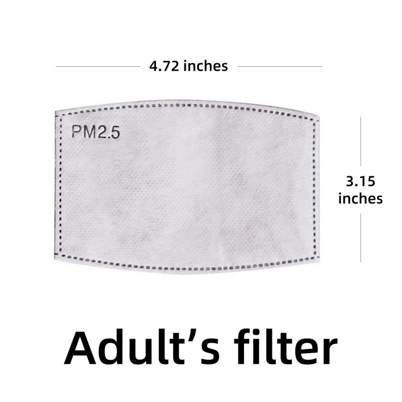 Face Mask / Mouth Mask with filter/Dust Mask/Cotton Mask with Filter only（30pcs）