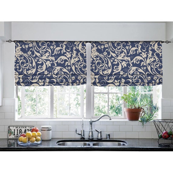 Curtains & Window Treatments Faux Roman Shade Custom Size Flat Roman