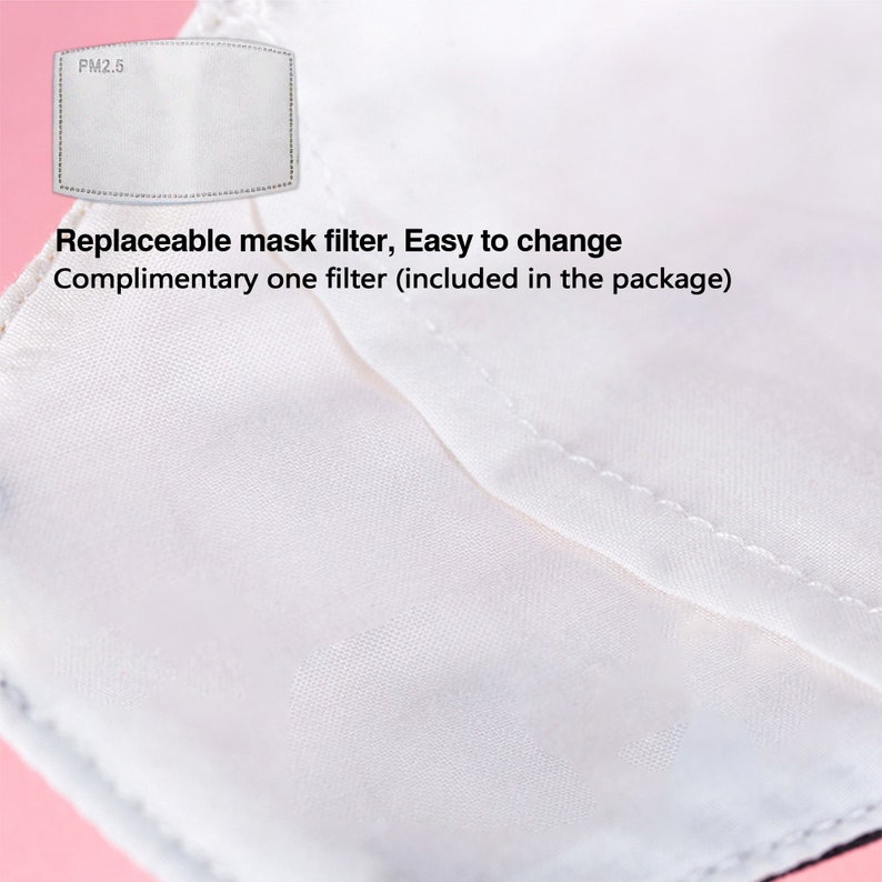 Face Mask / Mouth Mask with filter/Dust Mask/Cotton Mask with image 4