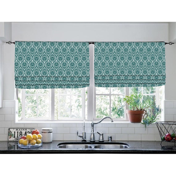 Faux Roman Shade Custom Size Flat Roman Shade Valance Fake Etsy