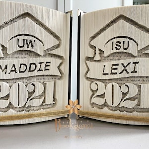 Personalized Graduation Gift -Class of 2025 Folded Book Art