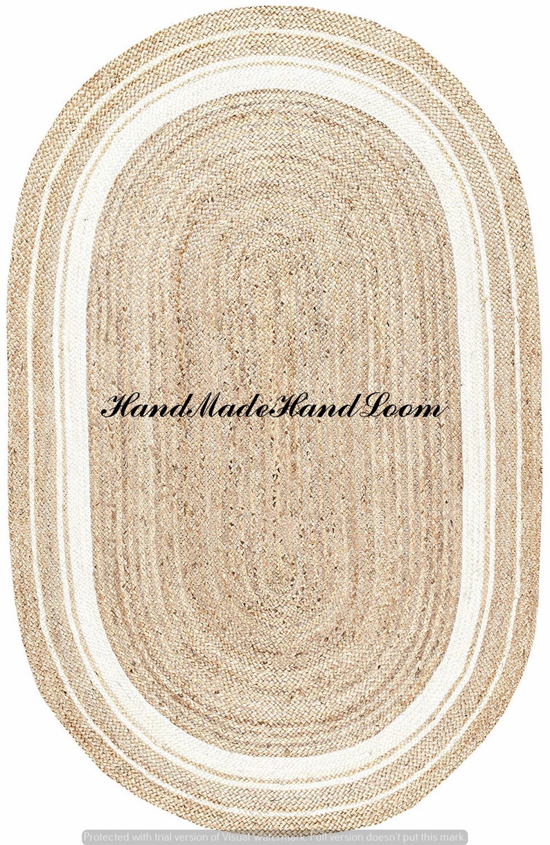 Oval Braided RAG RUG Braided Carpet Meditation Mat Mandala Etsy