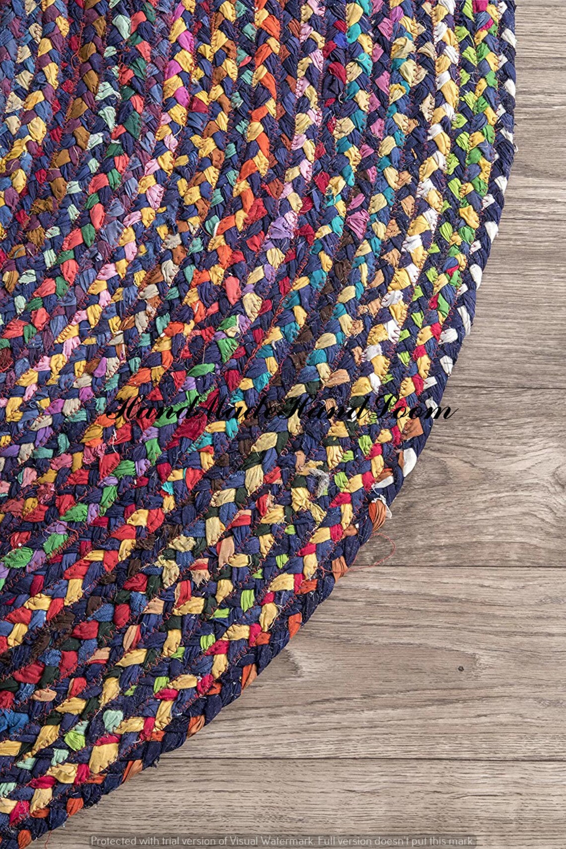 Multicolor Braided Cotton Area Oval Rag Rug Home Decor Rug Etsy