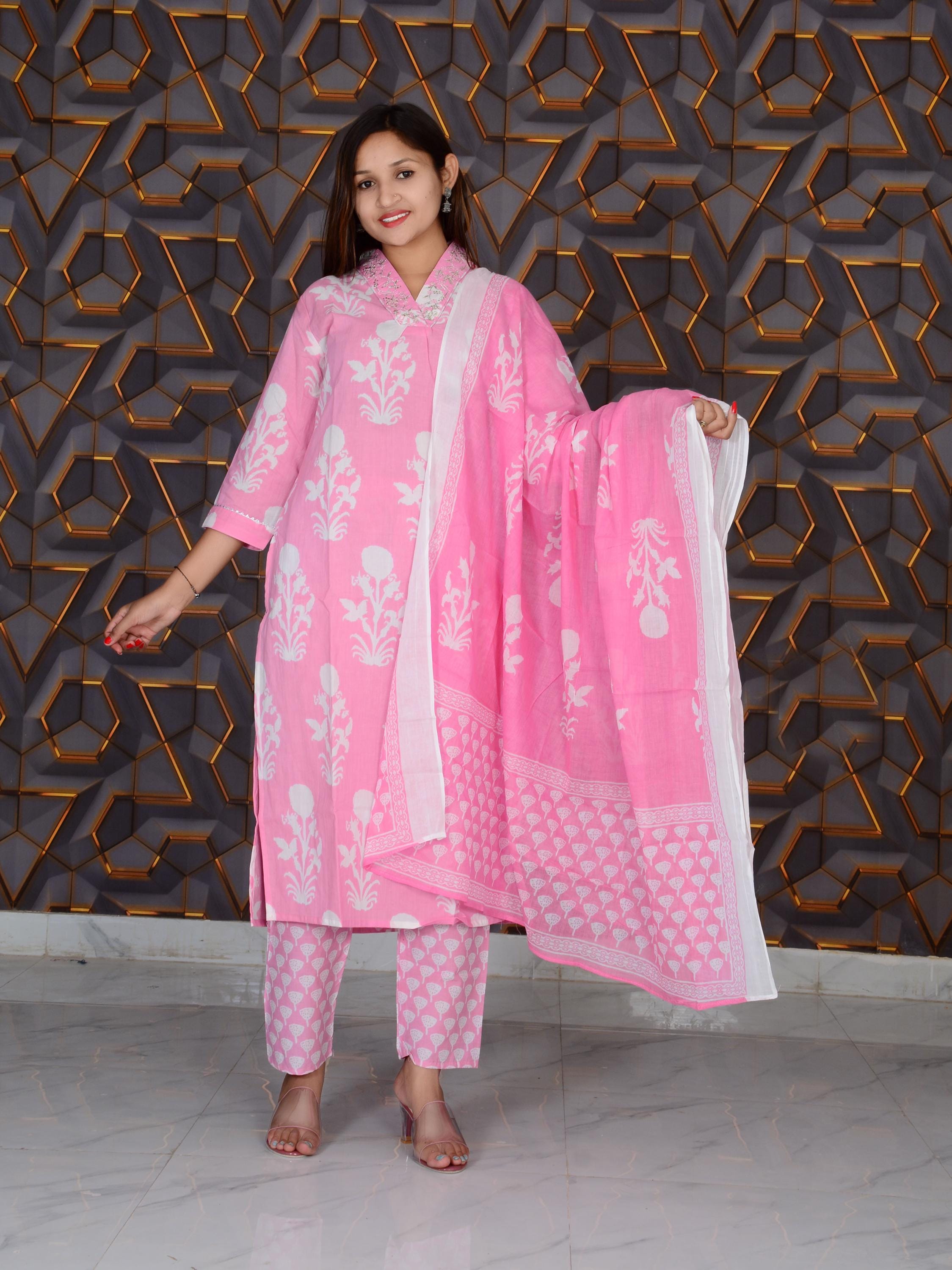 Cotton Palazzo Suit Etsy
