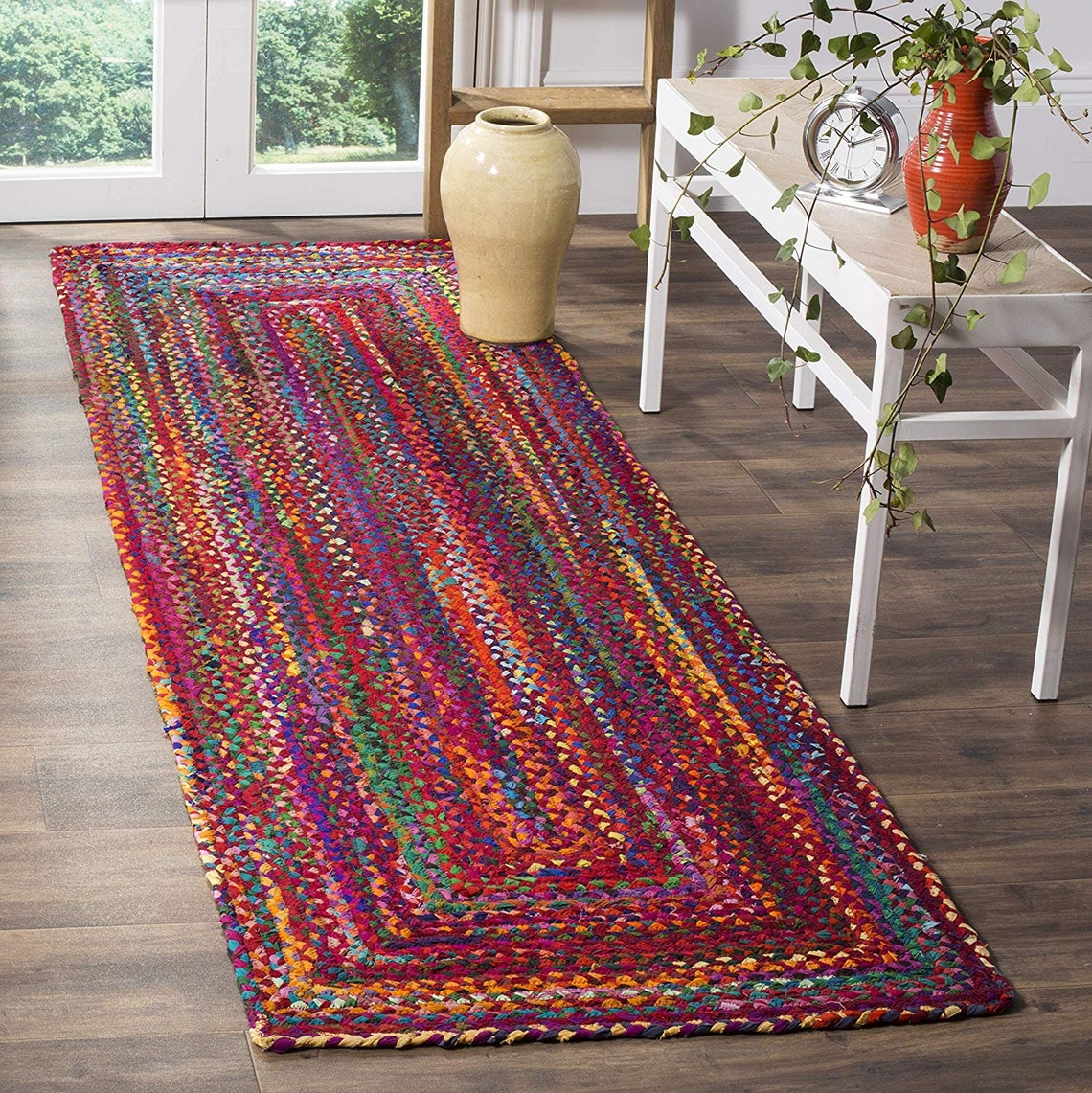 Handmade 100 Cotton Rug Hand loom Hemp Cotton Runner Rug Etsy