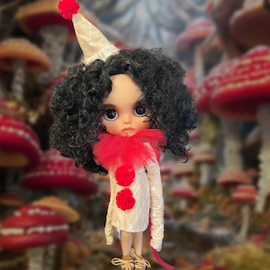 Collector Gift, Blythe Doll, OOAK, American Doll, Collector Doll, Blythe with Curly Hair, Black Doll, Big Eyes, Custom Gift, Christmas toy