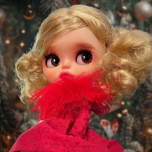Hand-crafted. Doll, Christmas Gift, Toy Doll, OOAK Blythe, Ond-Of-A-Kind doll, Handmade Collector, Silver Hair Blythe, Custom Doll, Big Eyes