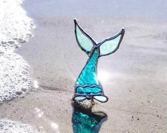 Mermaid Tail Plant Stake, Mermaid Plant Decor, Ocean Plant Decor, Garden Stake, Mermaid Art