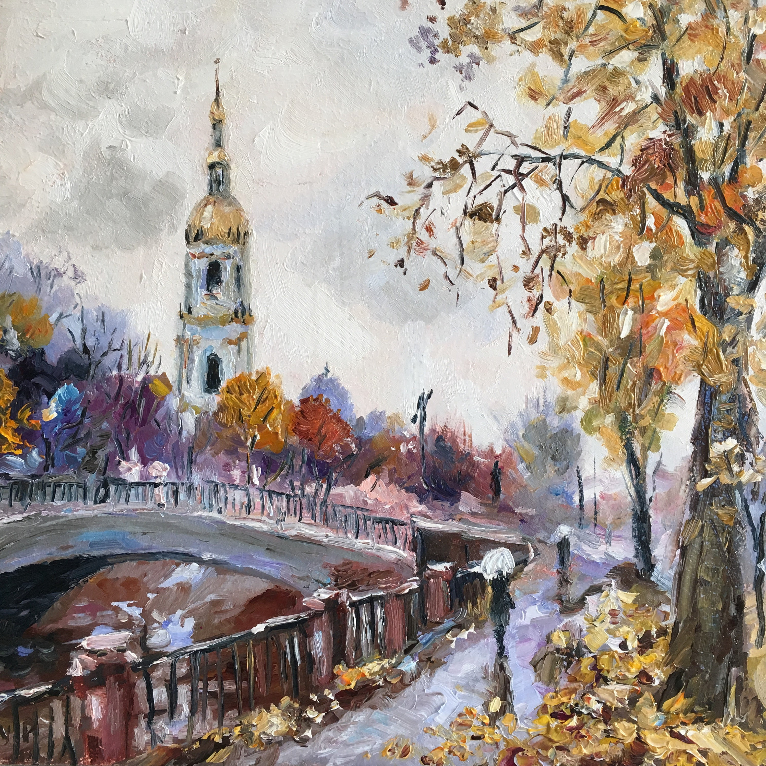 フランスの街並 F4 油彩画 風景画 oil painting art パリの風景 絵画 油彩画 パスカル（フランス） 「パリの街