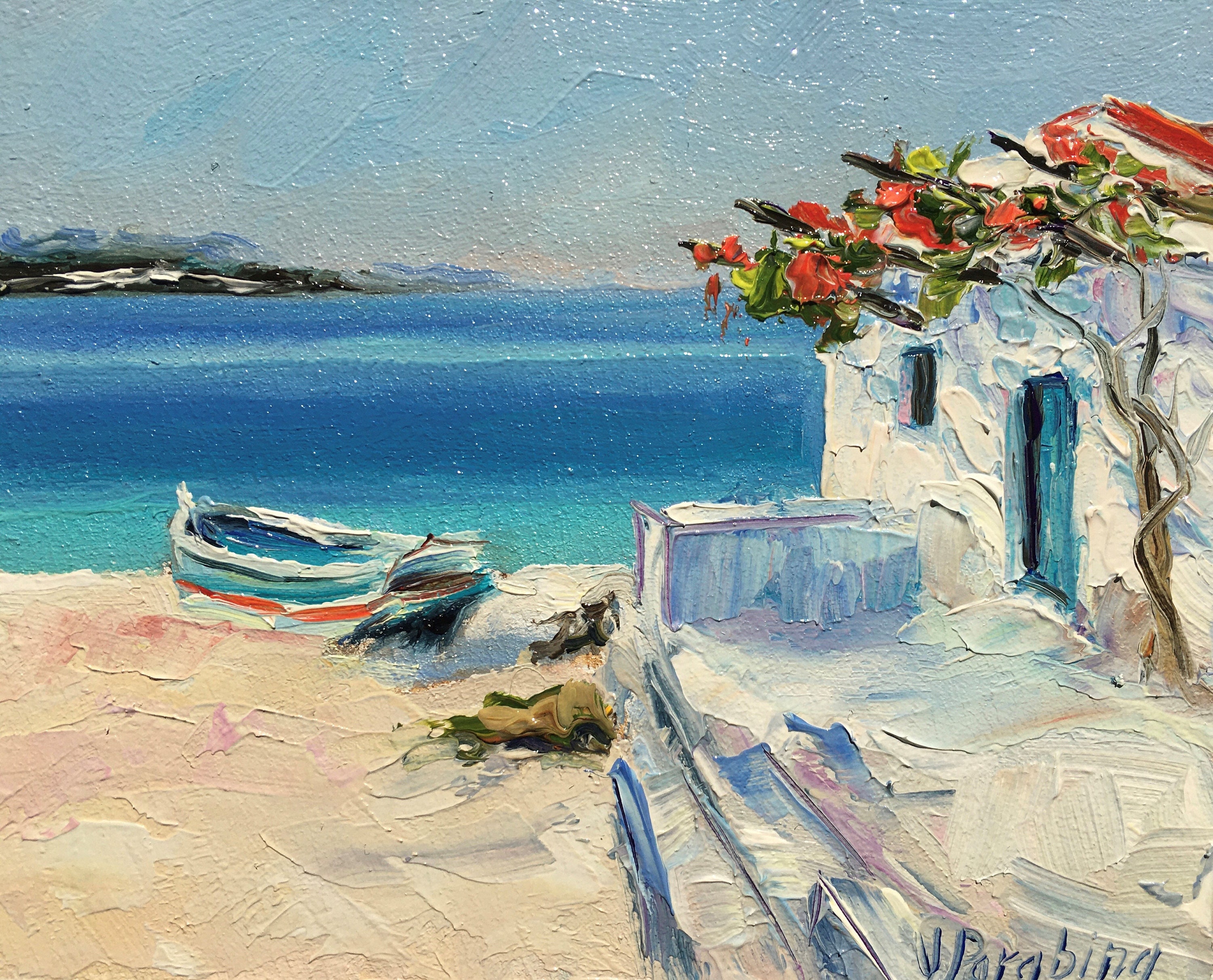 Tiny Original Oil Painting, Miniature Painting of a House With a
