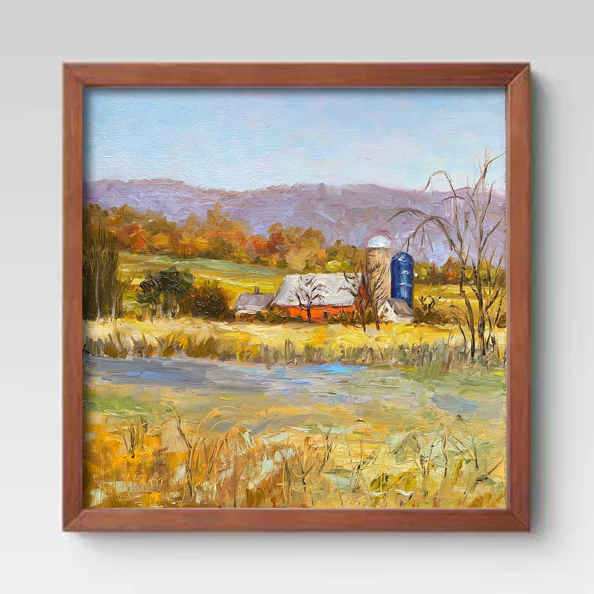 油絵 絵画「田園」P10 油絵 絵画「田園」P10