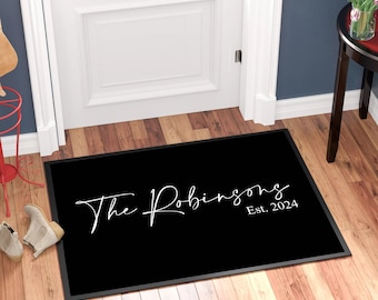 Custom Printed Family Name Doormat, Personalised, Ideal Gift for him/her, Welcome Doormat