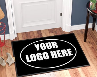 Custom Printed Business/Logo Personalised Doormat, Company Logo Doormat, Welcome Mat, Great for Promoting