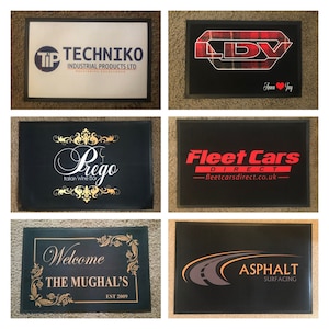 Personalised Custom Printed Door Mat, Ideal gift with family name or for Business Logo&#39;s