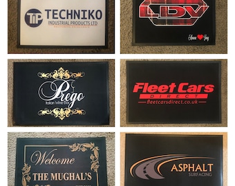 Personalised Custom Printed Door Mat, Ideal gift with family name or for Business Logo's