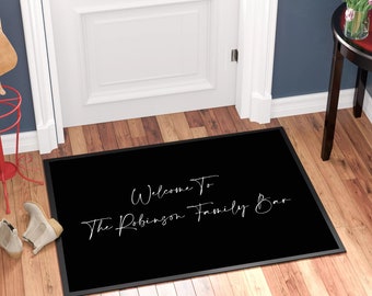 Personalised Door Mat/ Bar Doormat Mat for Man Cave or Home Bar, Ideal Gift For Him/Her, Welcome Mat