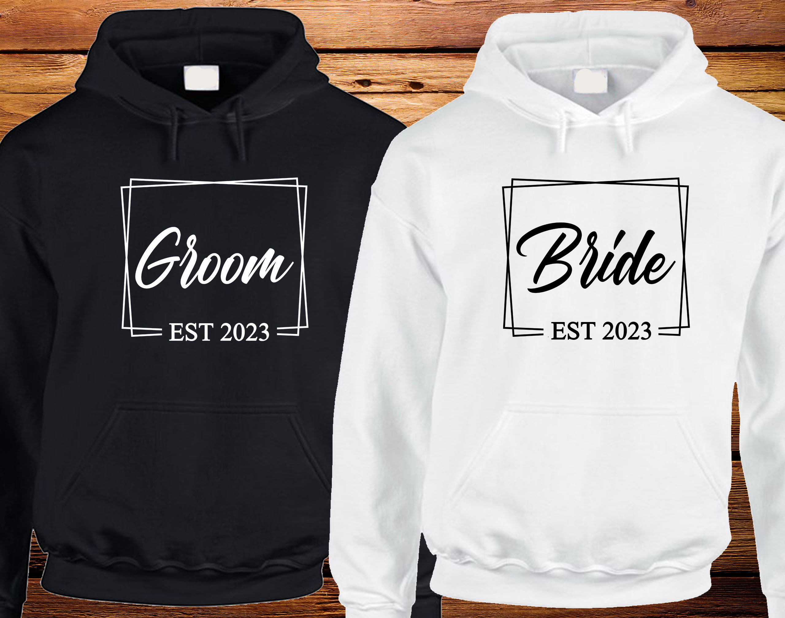 Bride Groom Matching Set: Wedding Party Sweatshirts