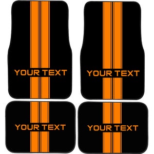 Custom Printed Racing Go Faster Stripes Car Mats Vehicle Mats, regalo de Navidad perfecto para él o ella
