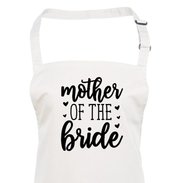 Mother of the Bride Wedding Day Apron, Bridal, Dress Protector, Ideal Gift