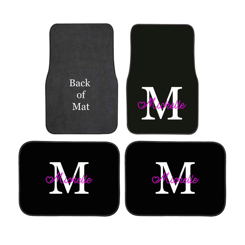 Personalised Custom Printed Initial/ Name Car Mats Vehicle Etsy New