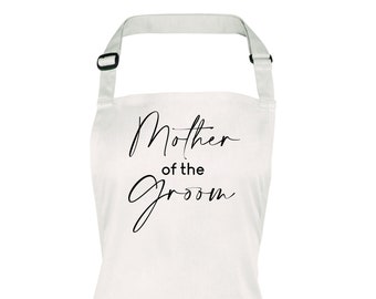 Mother of the Groom Wedding Day Apron, Bridal, Dress Protector, Ideal Gift, Sons Wedding
