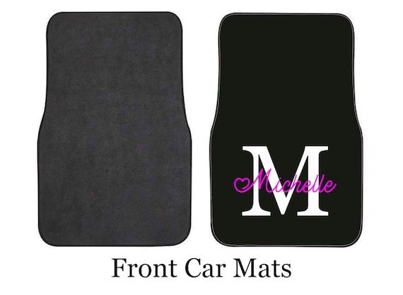 Personalised car mats with name cheap on